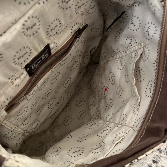 Myra Bag Flapover Cowhide Backpack - Picture 7 of 8